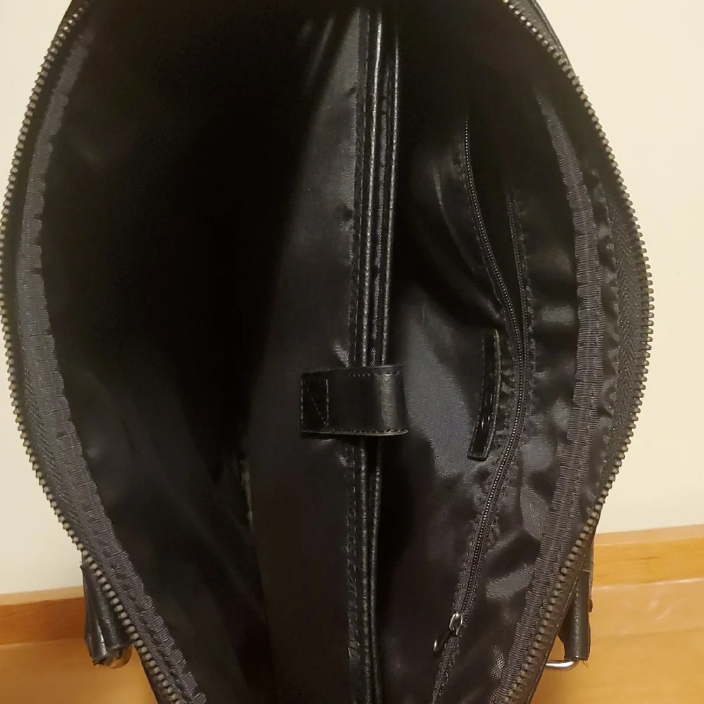 Aldo Classic Black Men's Faux Leather Messenger Bag